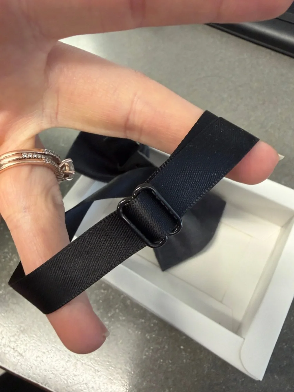 Dark Grey Bow Tie for Toddlers